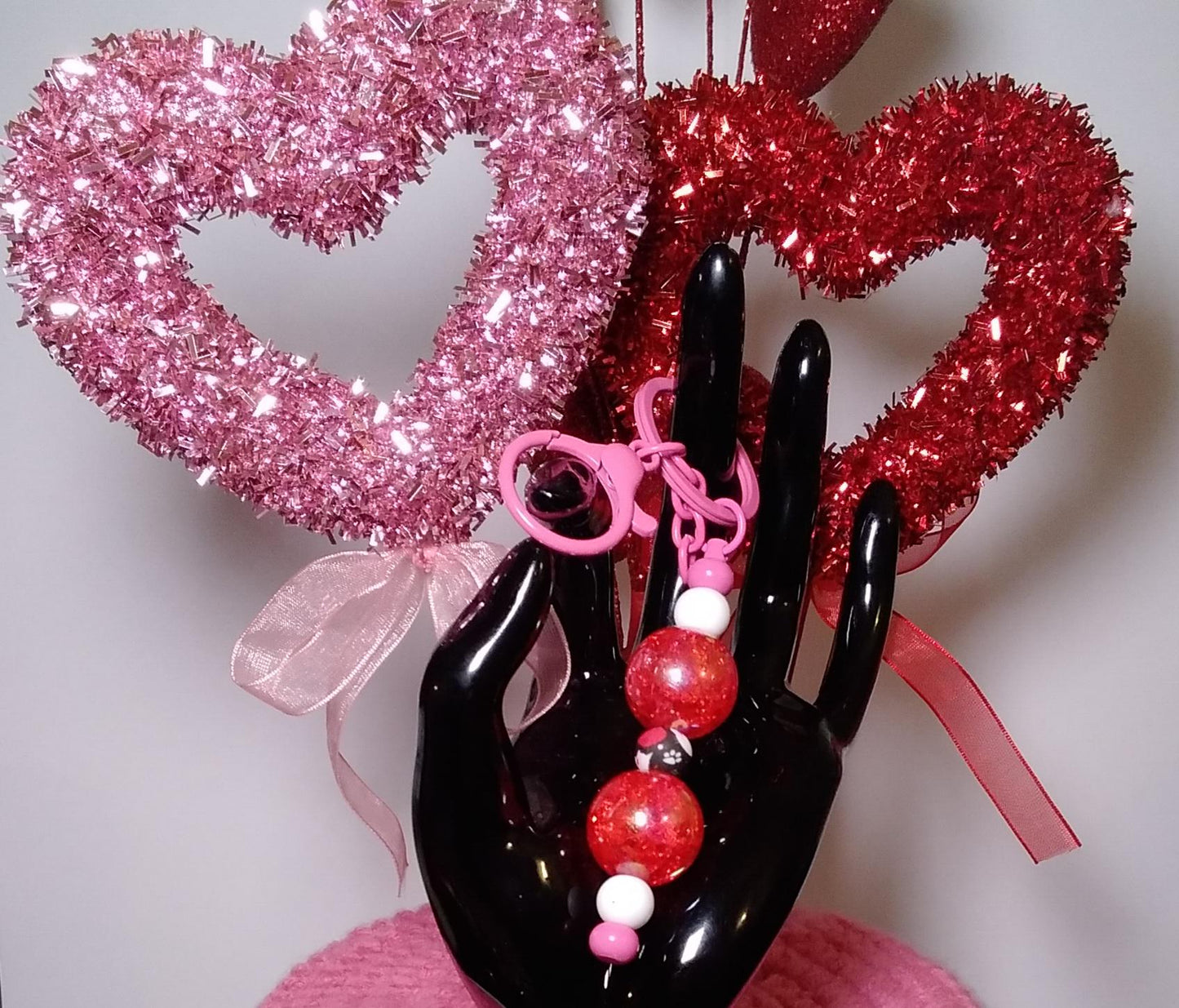 VALINETINES DAY Themed Rhinestone Bling Keychains