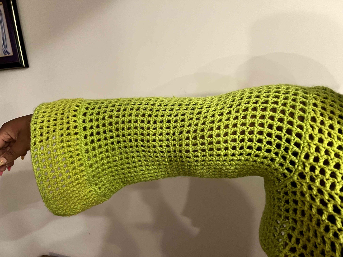 Size L - Crochet Shrug Cover Up