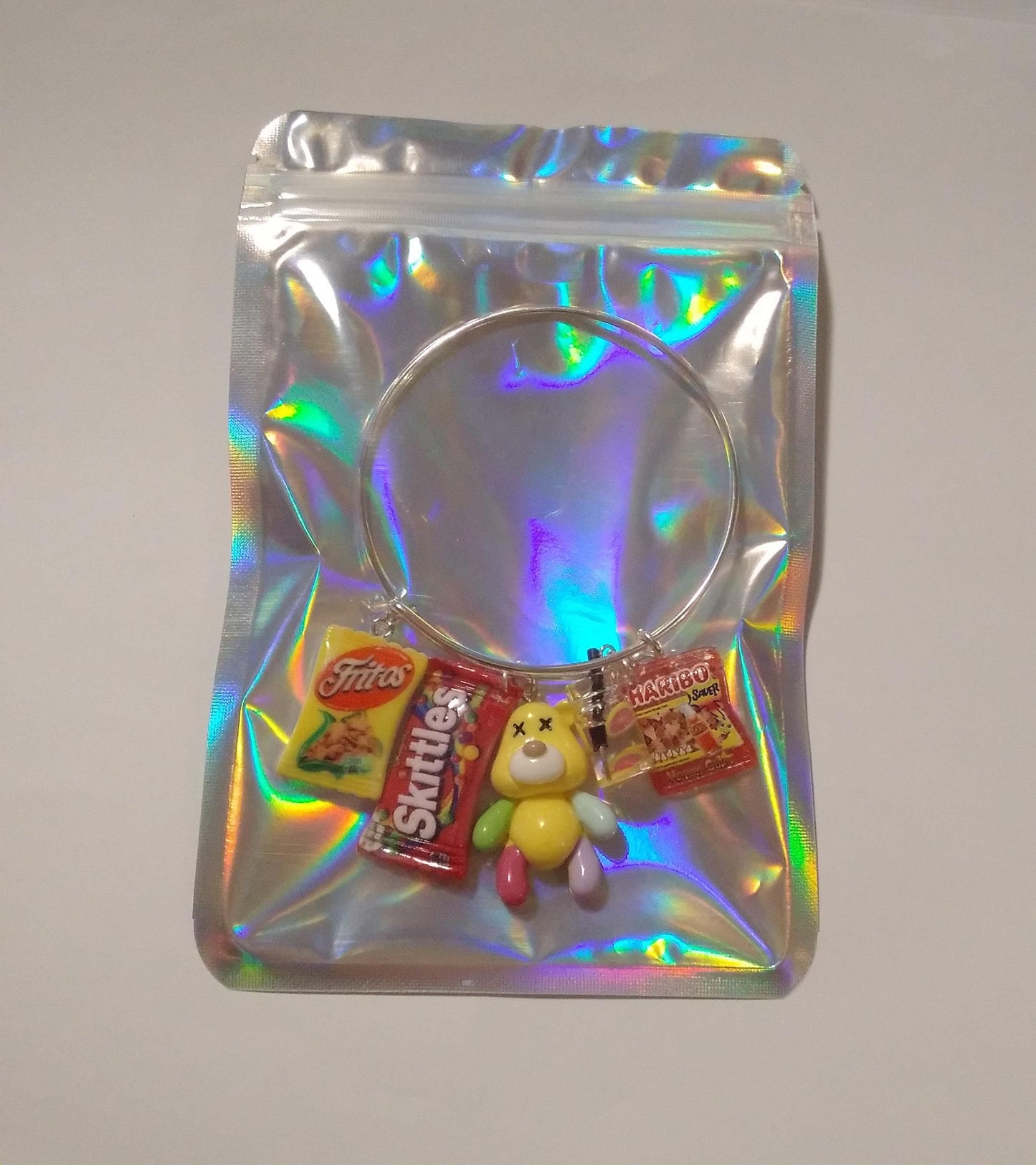Yellow Bear Fritos Sweets Charm Bracelet