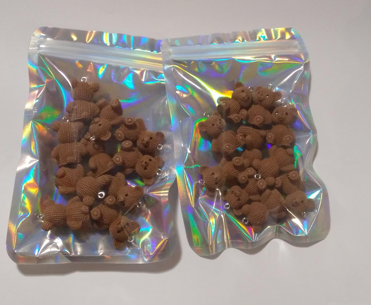 5 piece Brown bear charm set