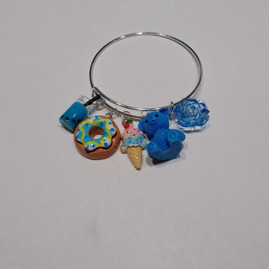 Blue Bear Sweets Charm Bracelet