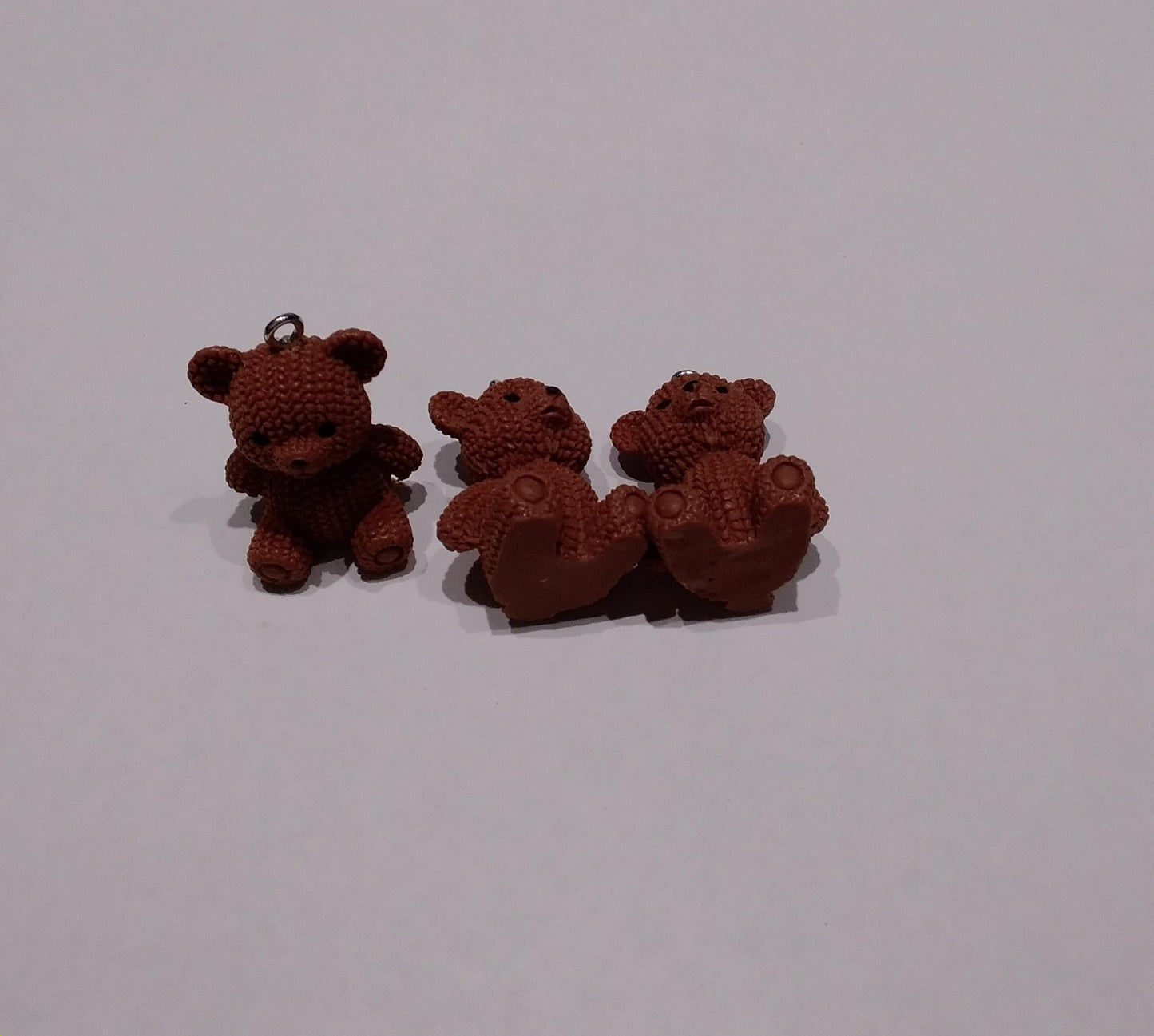 5 piece Brown bear charm set