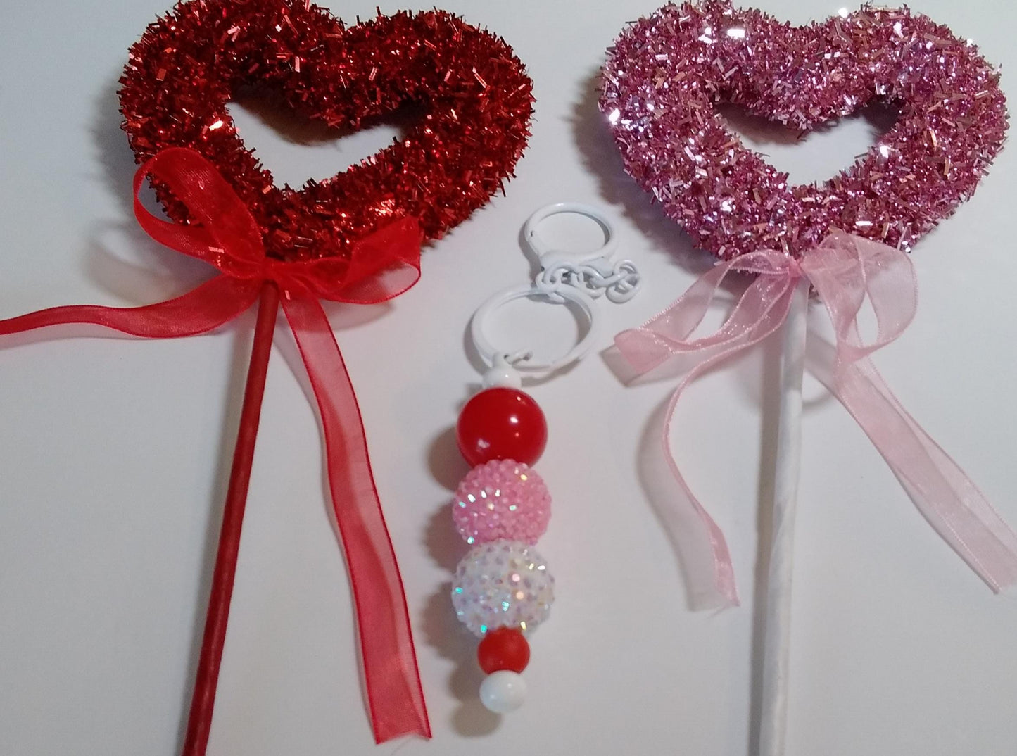 VALINETINES DAY Themed Rhinestone Keychains