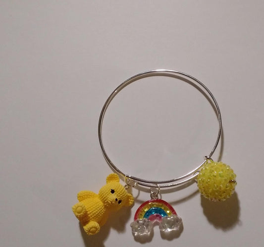 Yellow Bear Sweets Charm Bracelet