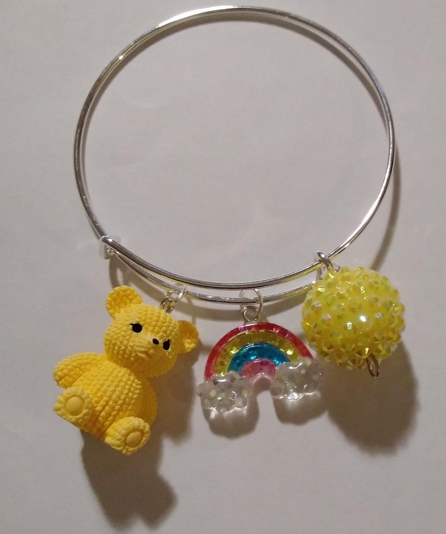 Yellow Bear Sweets Charm Bracelet