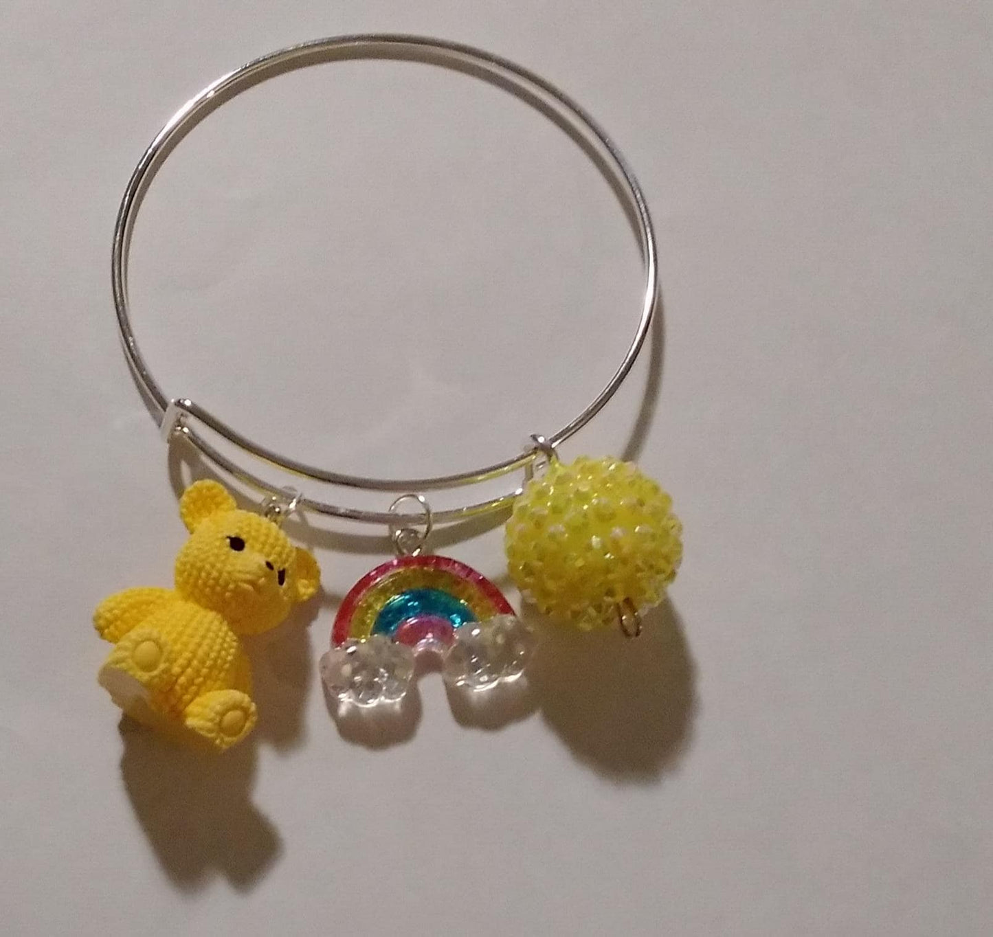 Yellow Bear Sweets Charm Bracelet