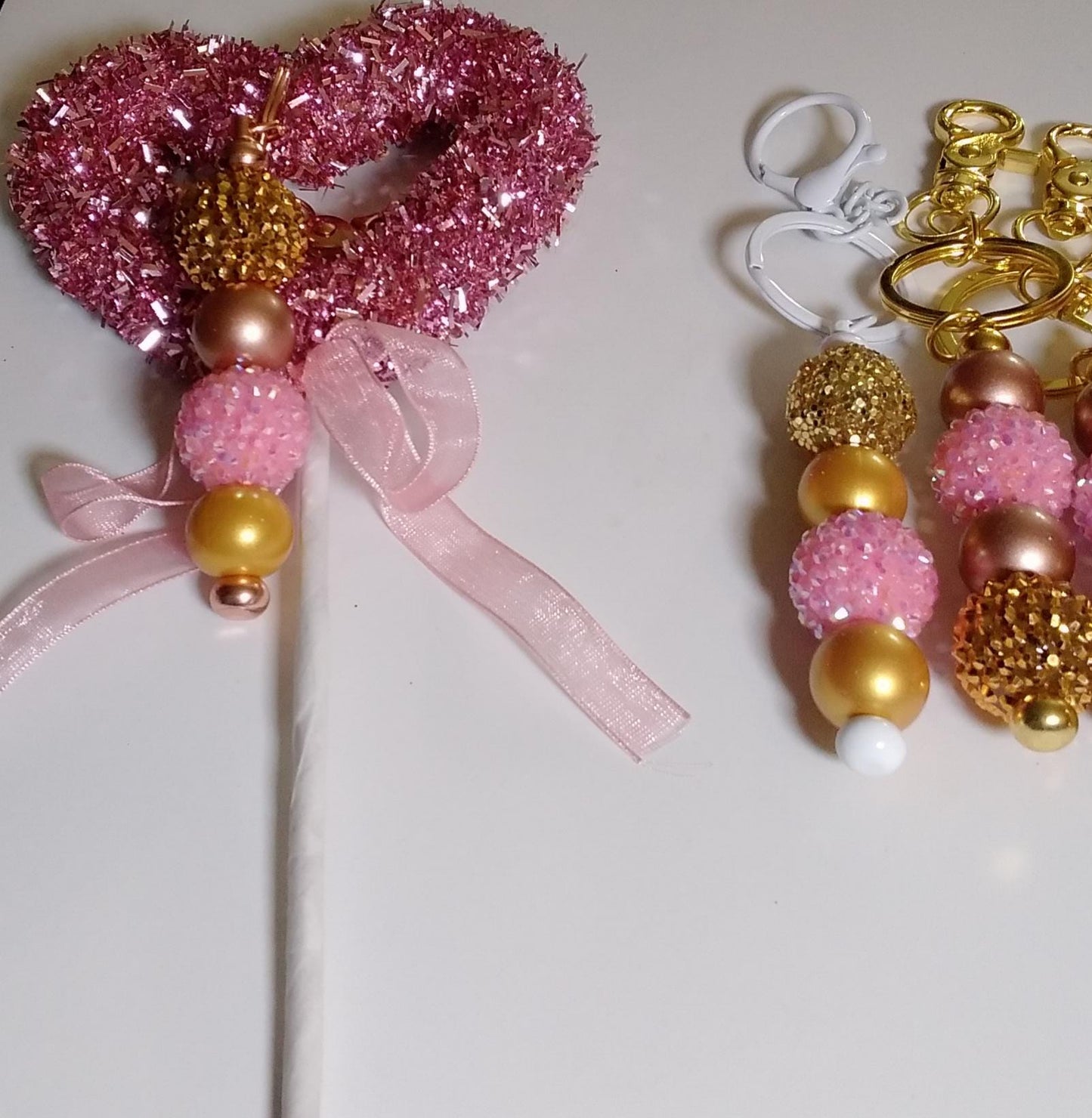 VALINETINES DAY Themed Rhinestone Keychains