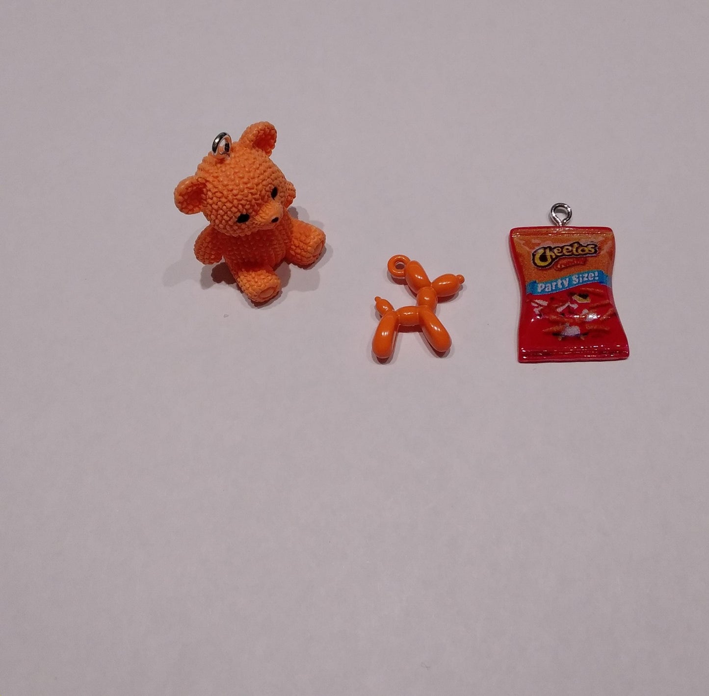 3 piece Orange bear set mixed charms