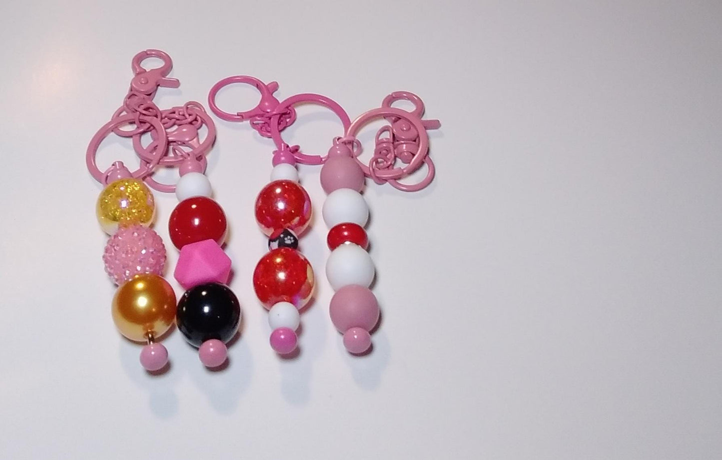 VALINETINES DAY Themed Rhinestone Bling Keychains