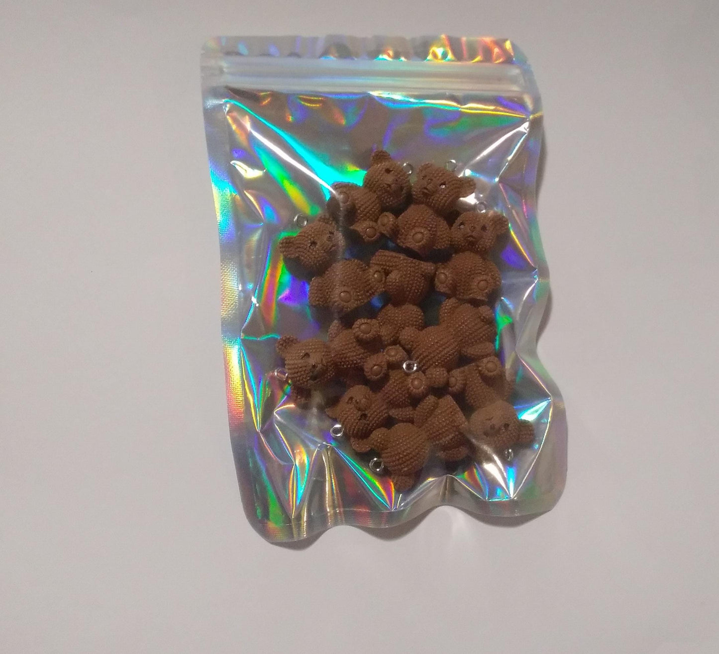 5 piece Brown bear charm set