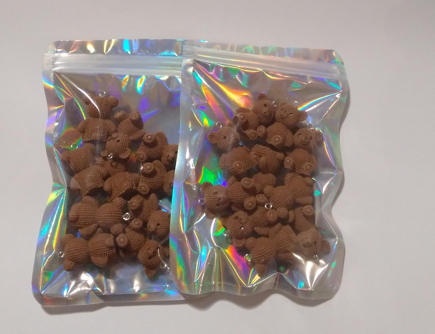 5 piece Brown bear charm set