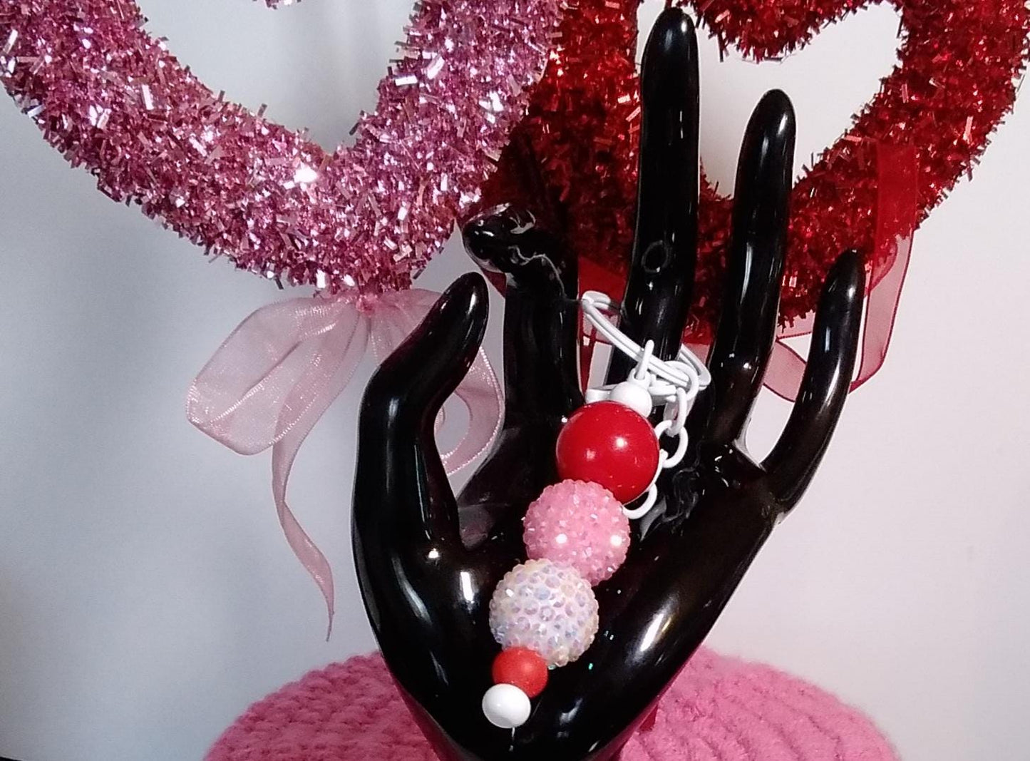 VALINETINES DAY Themed Rhinestone Keychains