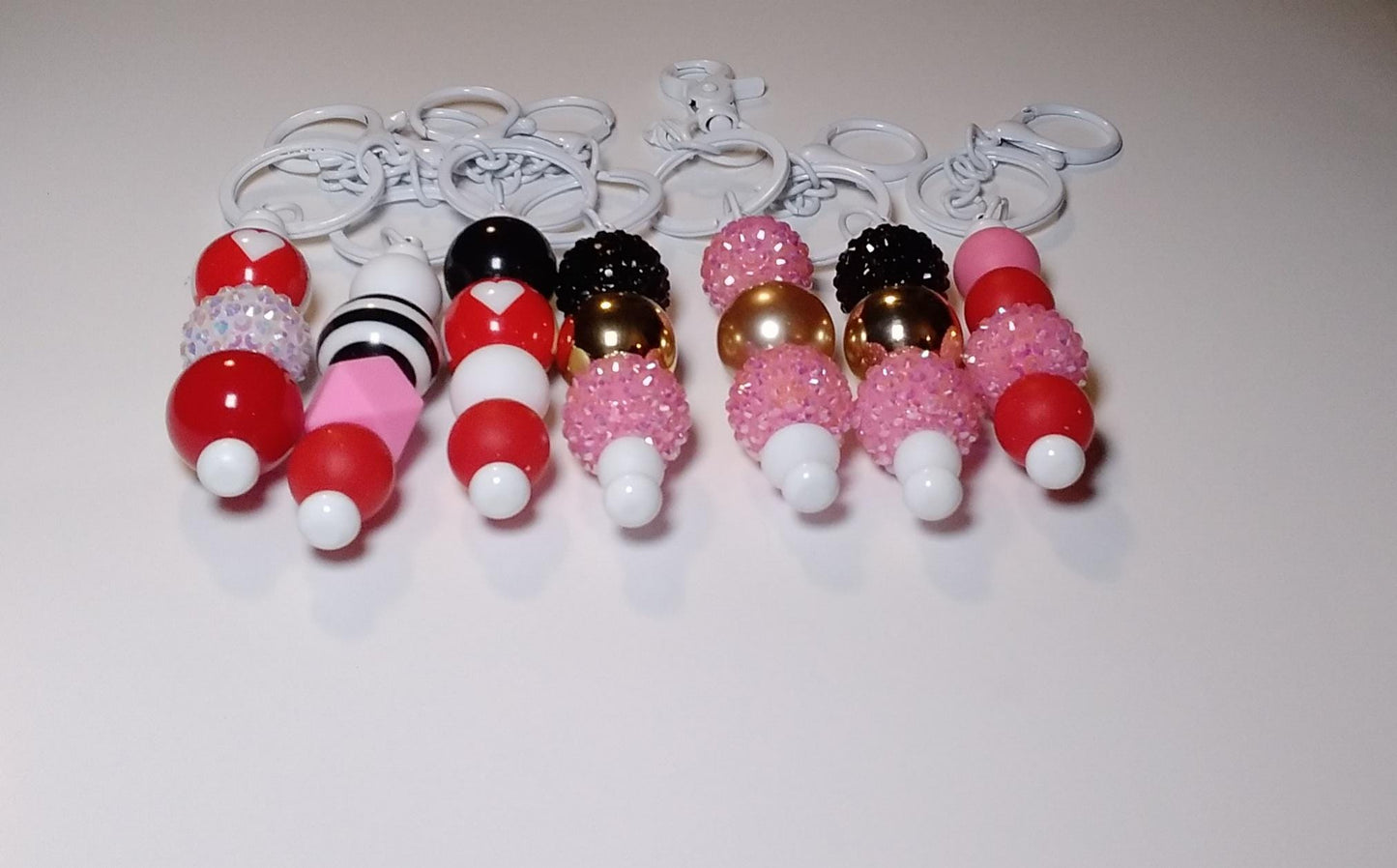 VALINETINES DAY Themed Rhinestone Keychains