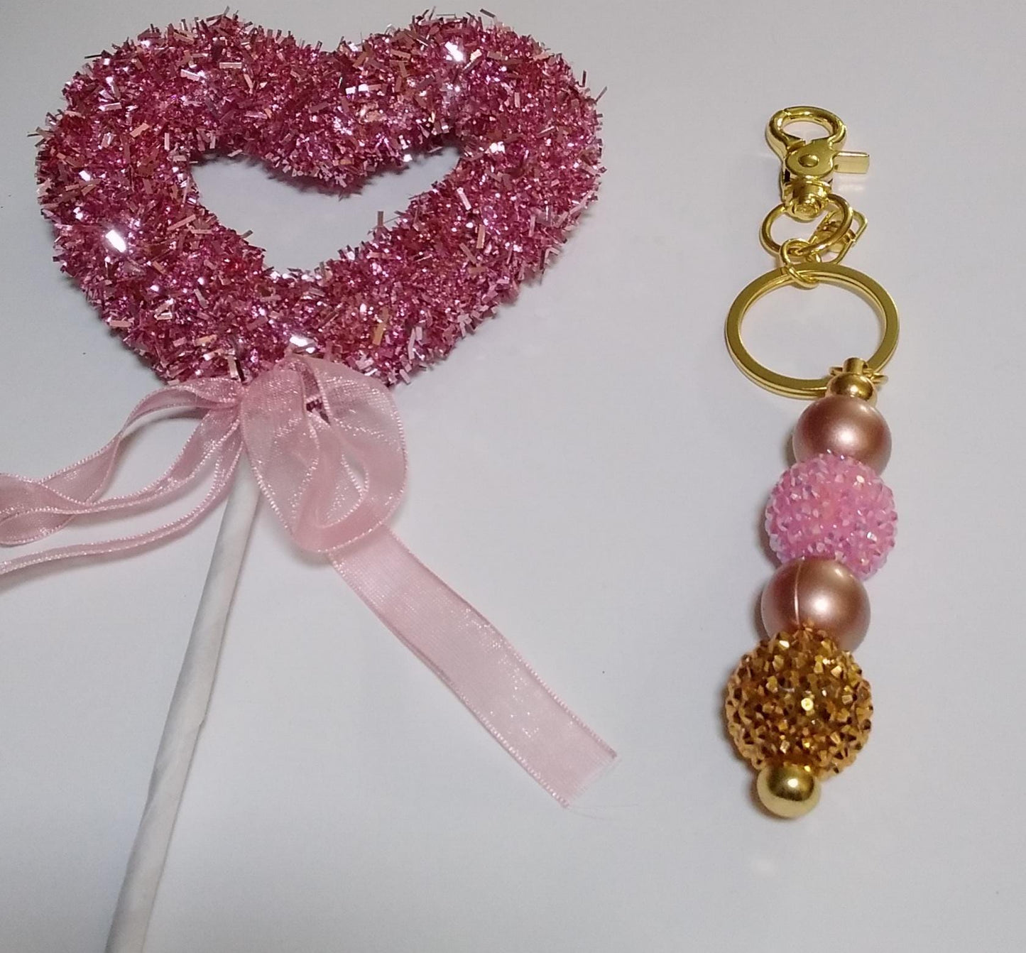 VALINETINES DAY Themed Rhinestone Keychains