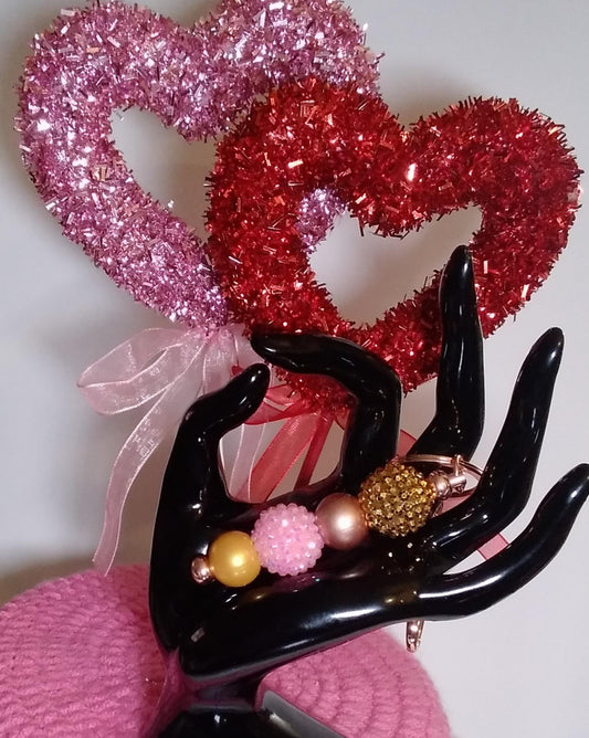 VALINETINES DAY Themed Rhinestone Keychains