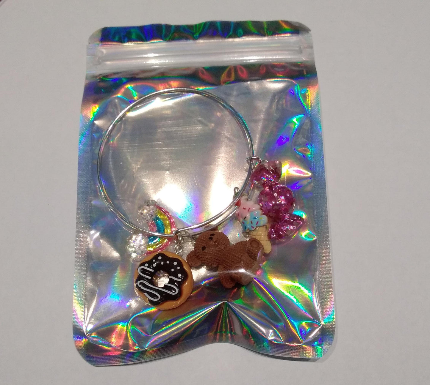 Brown Bear  Sweets Charm Bracelet