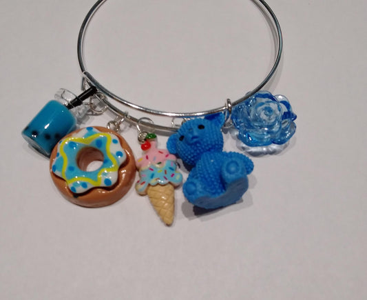 Blue Bear Sweets Charm Bracelet