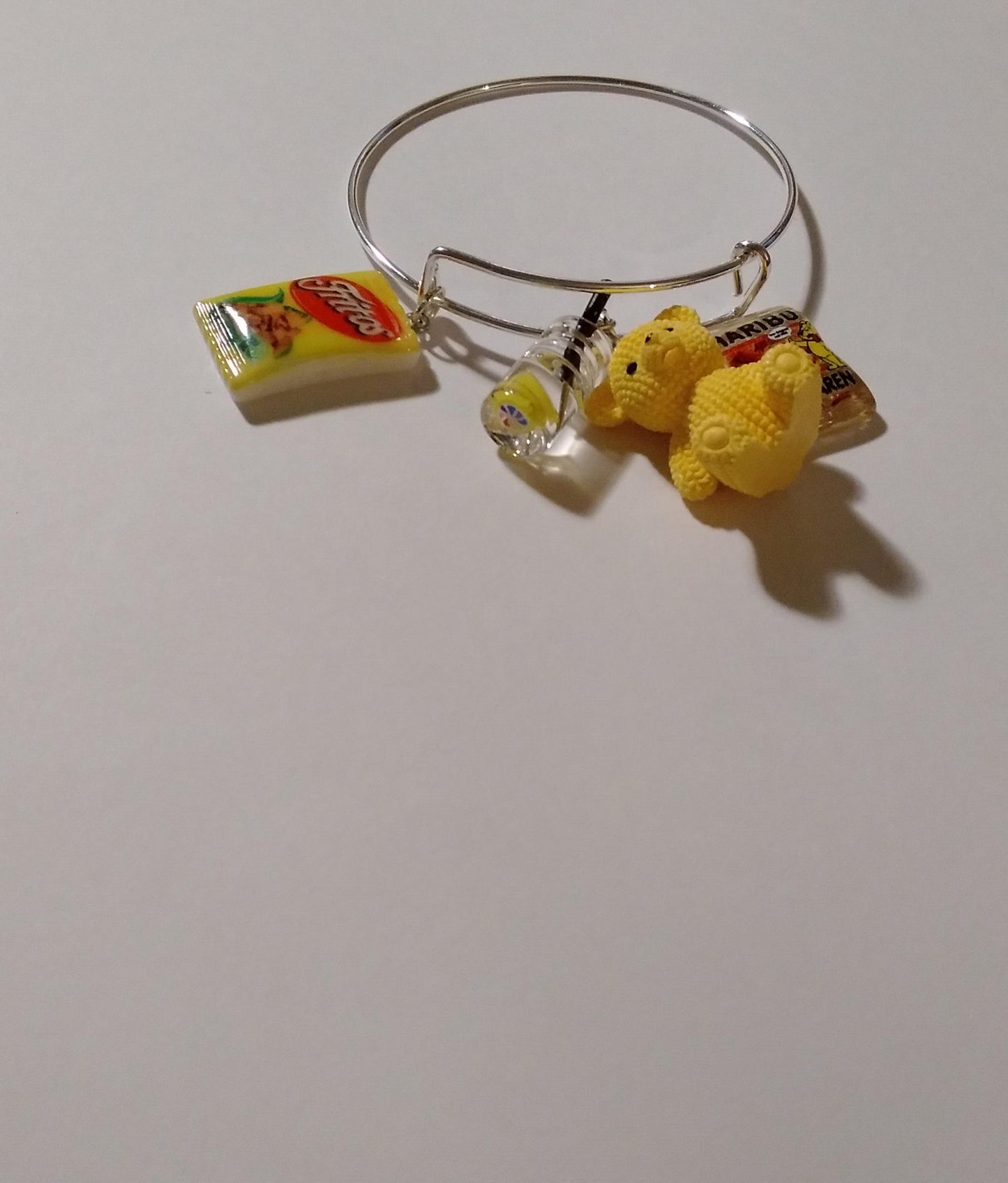 Yellow Bear Fritos Sweets Charm Bracelet