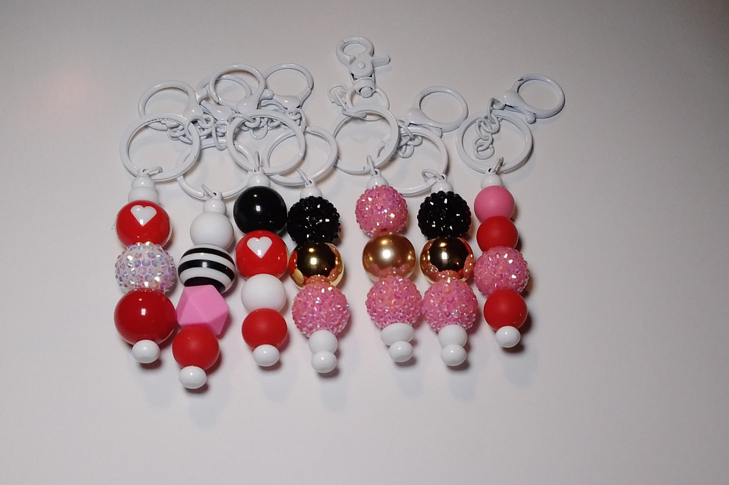 VALINETINES DAY Themed Rhinestone Keychains