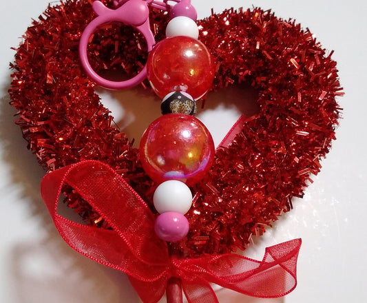 VALINETINES DAY Themed Rhinestone Bling Keychains