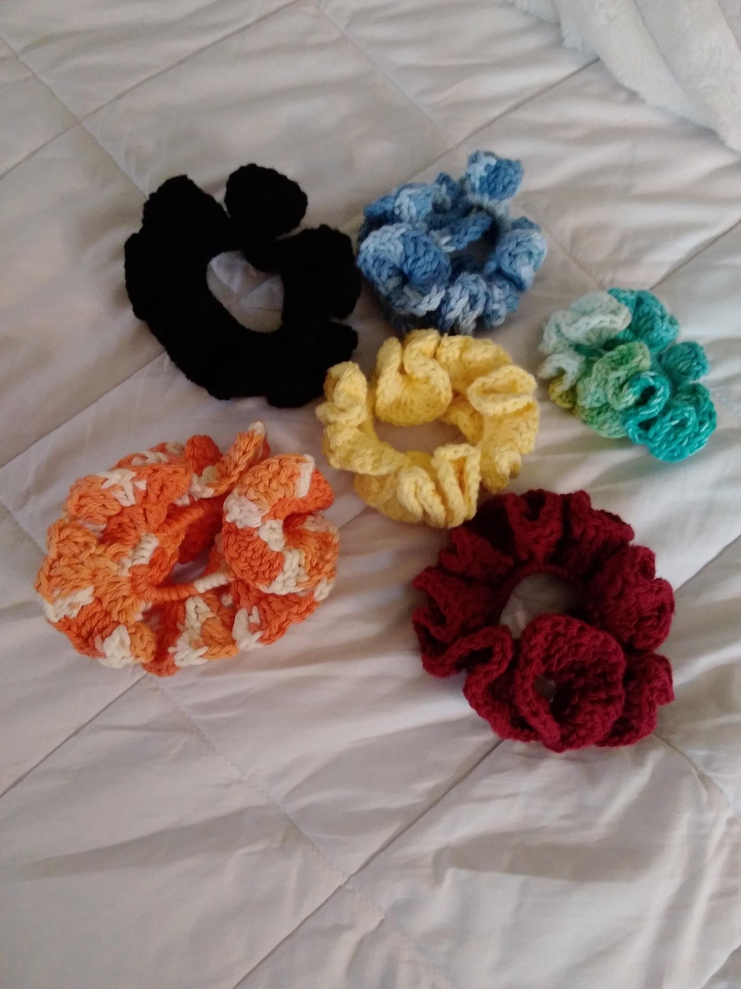 Handmade Cotton Crochet Scrunchie