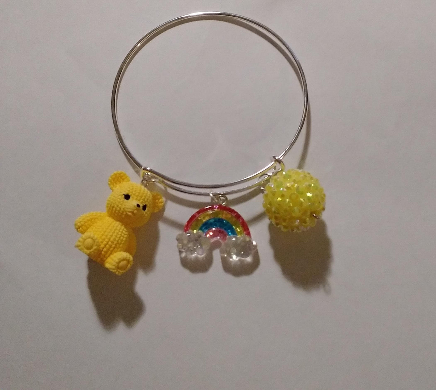 Yellow Bear Sweets Charm Bracelet
