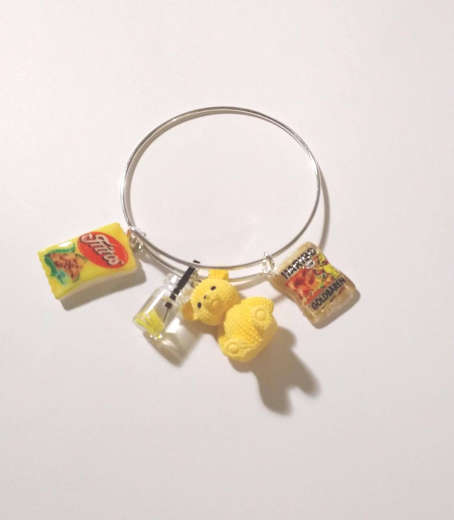 Yellow Bear Fritos Sweets Charm Bracelet
