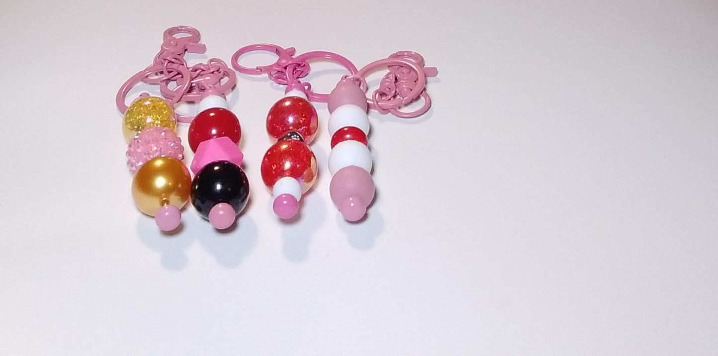 VALINETINES DAY Themed Rhinestone Bling Keychains